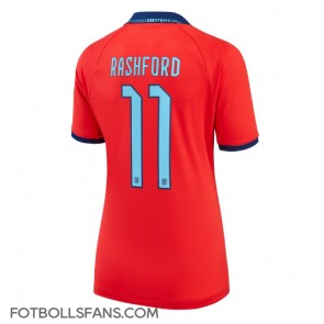 England Marcus Rashford #11 Replika Bortatröja Damer VM 2022 Kortärmad
